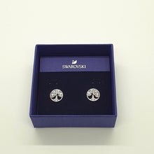 Lade das Bild in den Galerie-Viewer, SWAROVSKI Symbolic Tree of Life Ohrstecker Lebensbaum Weiß, Rhodiniert 5540301