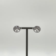 Lade das Bild in den Galerie-Viewer, SWAROVSKI Symbolic Tree of Life Ohrstecker Lebensbaum Weiß, Rhodiniert 5540301