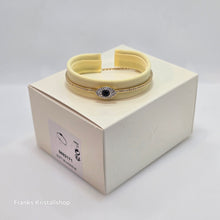 Lade das Bild in den Galerie-Viewer, SWAROVSKI Symbolica Armreif Böser Blick, Blau, M Goldlegierungsschicht 5692171