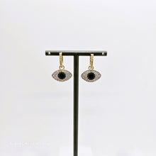 Lade das Bild in den Galerie-Viewer, SWAROVSKI Symbolica Drop-Ohrhänger Böser Blick, Blau, Goldlegierungsschicht 5692163