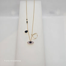 Lade das Bild in den Galerie-Viewer, SWAROVSKI Symbolica Halskette Böser Blick, Blau, Goldlegierungsschicht 5692178