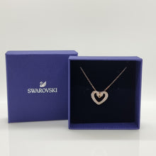Lade das Bild in den Galerie-Viewer, Swarovski Una Herz Halskette Weiß, Rosévergoldet 5628657