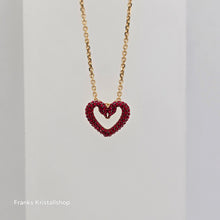 Lade das Bild in den Galerie-Viewer, SWAROVSKI Una Herz Halskette Klein Rot, Gold-Legierungsschicht 5634723