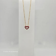 Lade das Bild in den Galerie-Viewer, SWAROVSKI Una Herz Halskette Klein Rot, Gold-Legierungsschicht 5634723