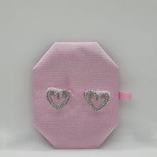 Lade das Bild in den Galerie-Viewer, SWAROVSKI Una Herz Ohrstecker Mittel, Weiß, Rhodiniert 5625535