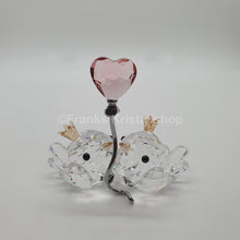 Lade das Bild in den Galerie-Viewer, SWAROVSKI Unzertrennliche Vögel Rosa Herz 5492226 oU