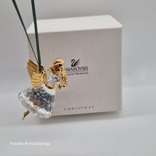 Lade das Bild in den Galerie-Viewer, SWAROVSKI Weihnachtsengel 1998 mit Harfe Christmas Memories 219873