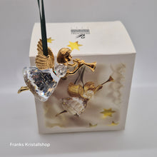 Lade das Bild in den Galerie-Viewer, SWAROVSKI Weihnachtsengel 1997 mit Trompete Christmas Memories 211085