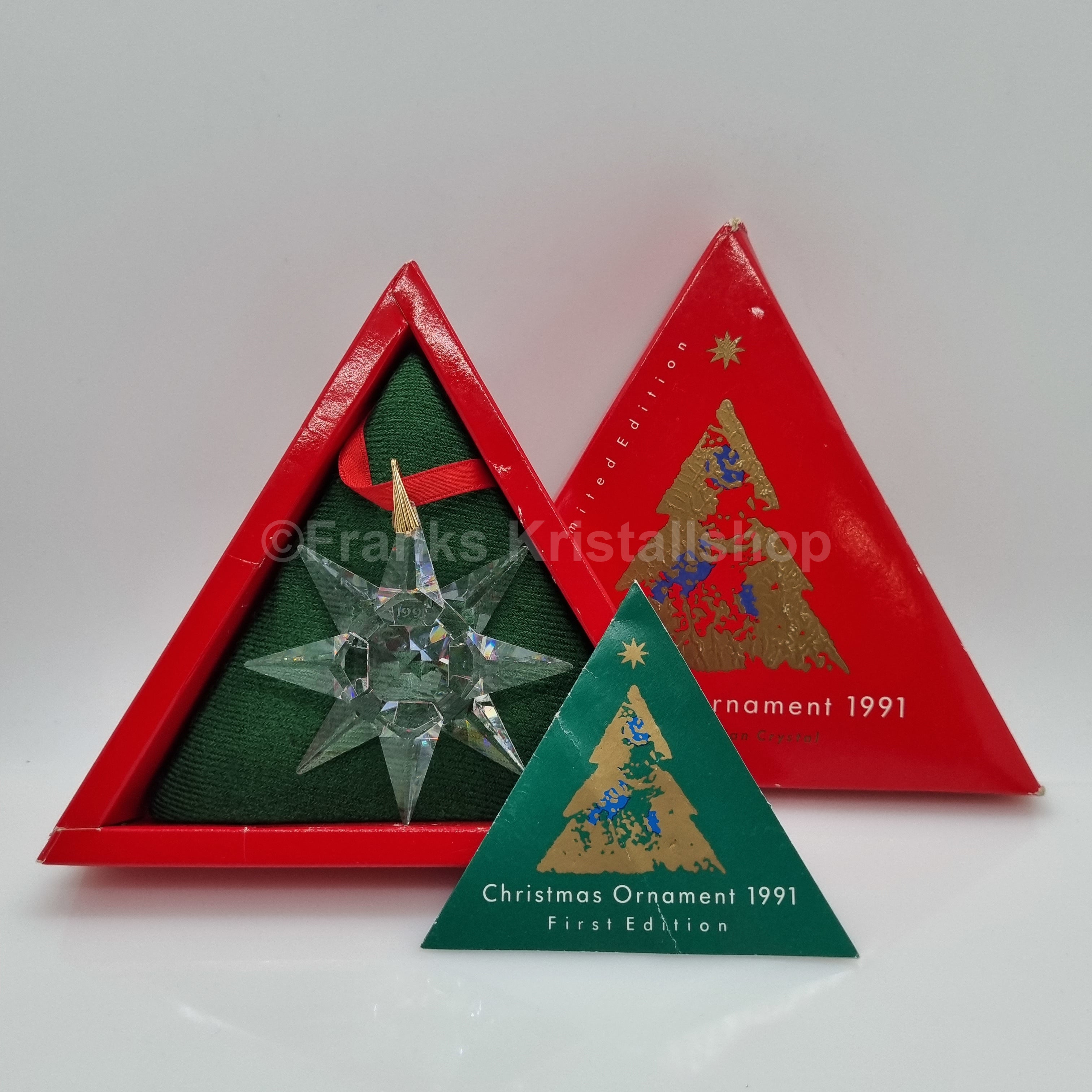 weihnachtsstern marke SWAROVSKI Weihnachtsstern 1991 – Franks Kristall Shop
