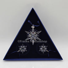 Lade das Bild in den Galerie-Viewer, SWAROVSKI Weihnachtsstern 2005 klar 3er Set 842602