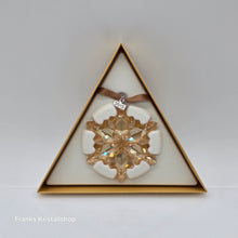 Lade das Bild in den Galerie-Viewer, SWAROVSKI Weihnachtsstern 2012 Groß Gold SCS 1139970