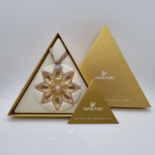 Lade das Bild in den Galerie-Viewer, SWAROVSKI Weihnachtsstern 2013 Groß Gold SCS 5004491