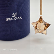 Lade das Bild in den Galerie-Viewer, SWAROVSKI Weihnachtsstern Stern Ornament AB Gold Klein 5223596