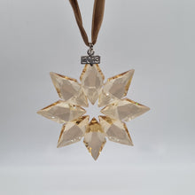 Lade das Bild in den Galerie-Viewer, SWAROVSKI Weihnachtsstern 2013 Groß Gold SCS 5004491