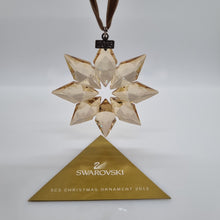 Lade das Bild in den Galerie-Viewer, SWAROVSKI Weihnachtsstern 2013 Groß Gold SCS 5004491