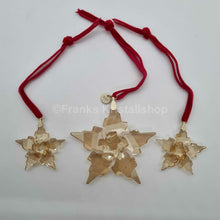 Lade das Bild in den Galerie-Viewer, SWAROVSKI Weihnachtsstern 2021 Gold 3er Set 5597133