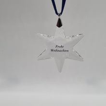 Lade das Bild in den Galerie-Viewer, Swarovski Weihnachtsstern Sonderausgabe " Frohe Weihnachten " klein 892339