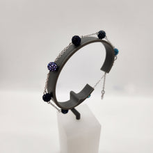 Lade das Bild in den Galerie-Viewer, SWAROVSKI Blow Kugel Armband Blau Größe M