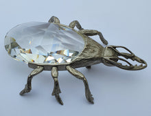 Lade das Bild in den Galerie-Viewer, SWAROVSKI Hirschkäfer Flaschenöffner Farbe Rhodium 1978-1983