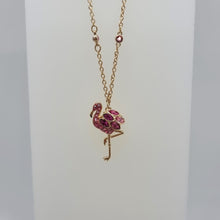 Lade das Bild in den Galerie-Viewer, SWAROVSKI Flamingo Halskette Mehrfarbig Vergoldet 5375303