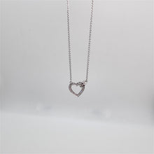 Lade das Bild in den Galerie-Viewer, SWAROVSKI Lovely Herz Halskette Weiß, Rhodiniert 5411122