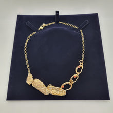 Lade das Bild in den Galerie-Viewer, SWAROVSKI Muschel Halskette, Shell Collier Vergoldet 5520667