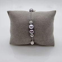 Lade das Bild in den Galerie-Viewer, SWAROVSKI Remix Pearl Armband Perlen Lila Größe M 5463191