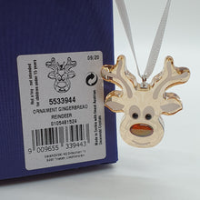 Lade das Bild in den Galerie-Viewer, SWAROVSKI Lebkuchen Rentier Ornament 5533944 - 5724044