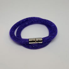 Lade das Bild in den Galerie-Viewer, SWAROVSKI Stardust Armband Double Größe S Lila 5102548