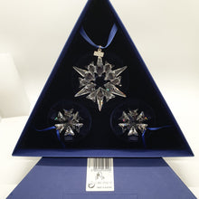 Lade das Bild in den Galerie-Viewer, SWAROVSKI Weihnachtsstern 2007 klar 3er Set 903409
