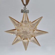 Lade das Bild in den Galerie-Viewer, SWAROVSKI Weihnachtsstern 2009 Groß Gold SCS 1026761