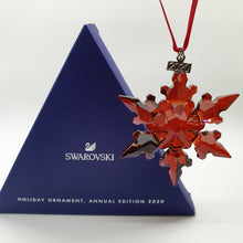 Lade das Bild in den Galerie-Viewer, SWAROVSKI Weihnachtsstern 2020 groß Rot Festtagsornament
