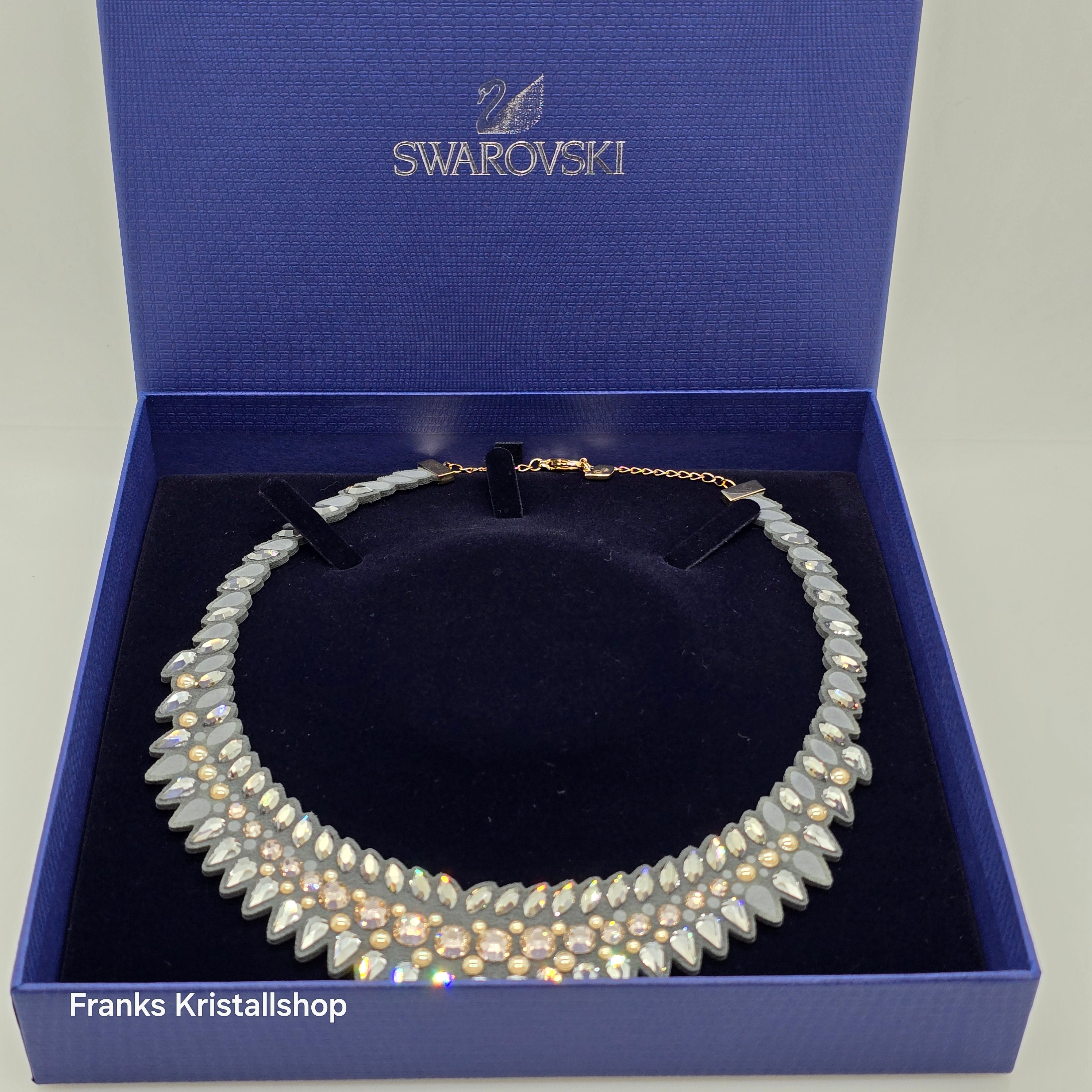 SWAROVSKI Slake Pulse Collier Halskette Grau Gold 5244212
