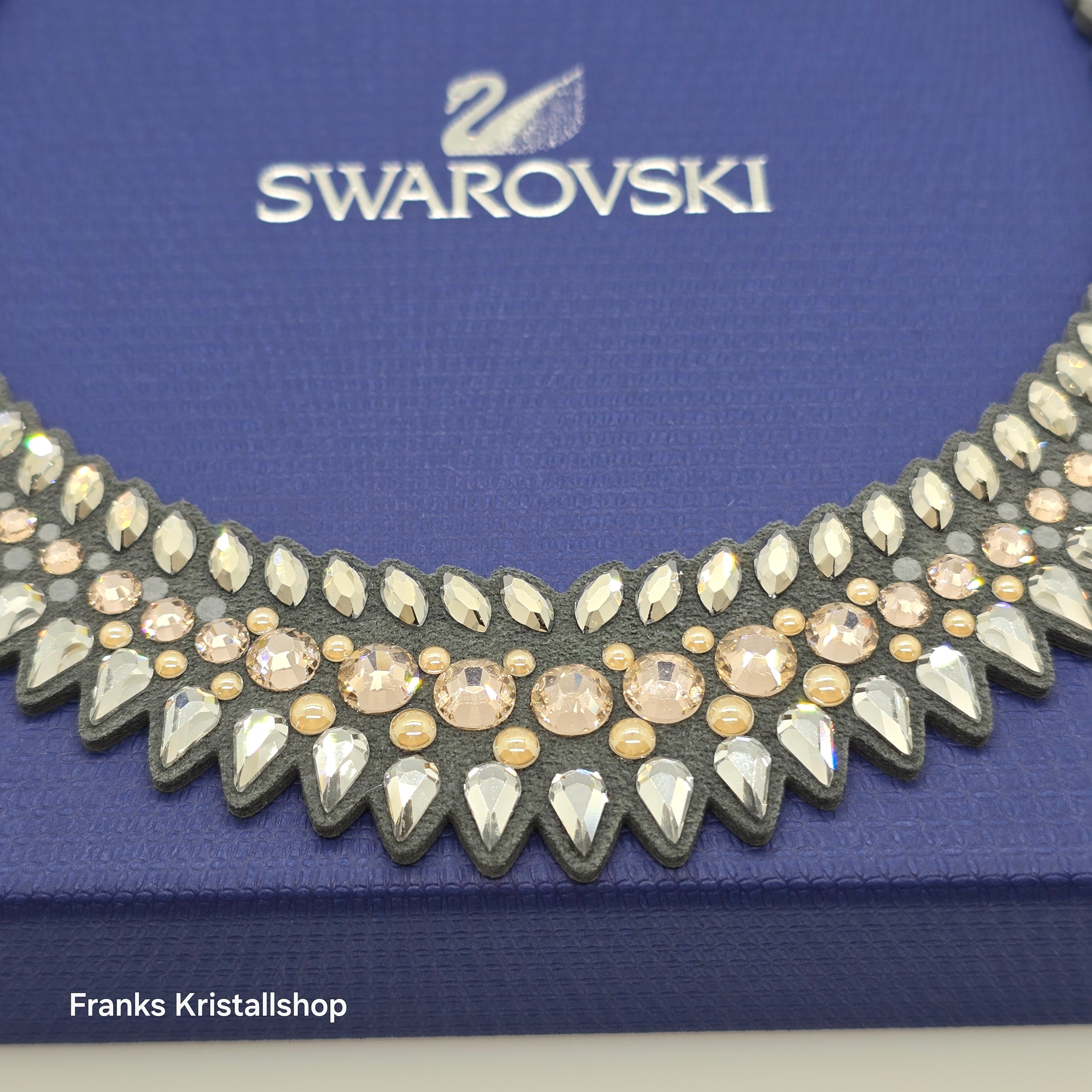 SWAROVSKI Slake Pulse Collier Halskette Grau Gold 5244212