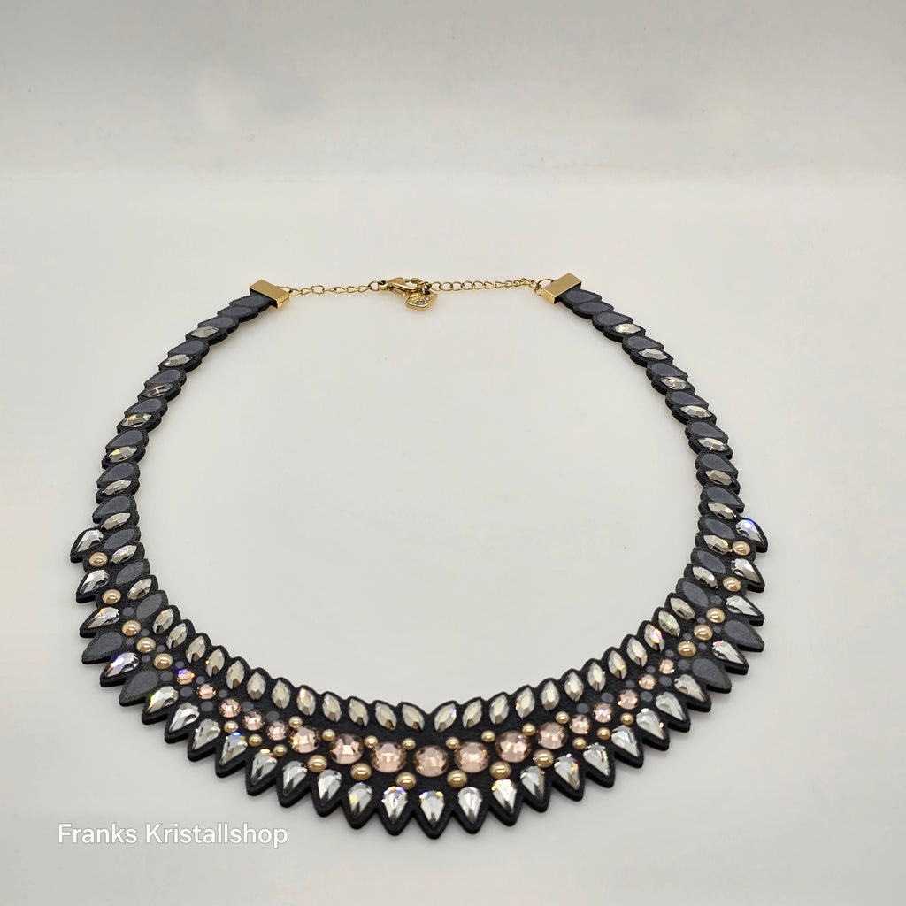 SWAROVSKI Slake Pulse Collier Halskette Grau Gold 5244212
