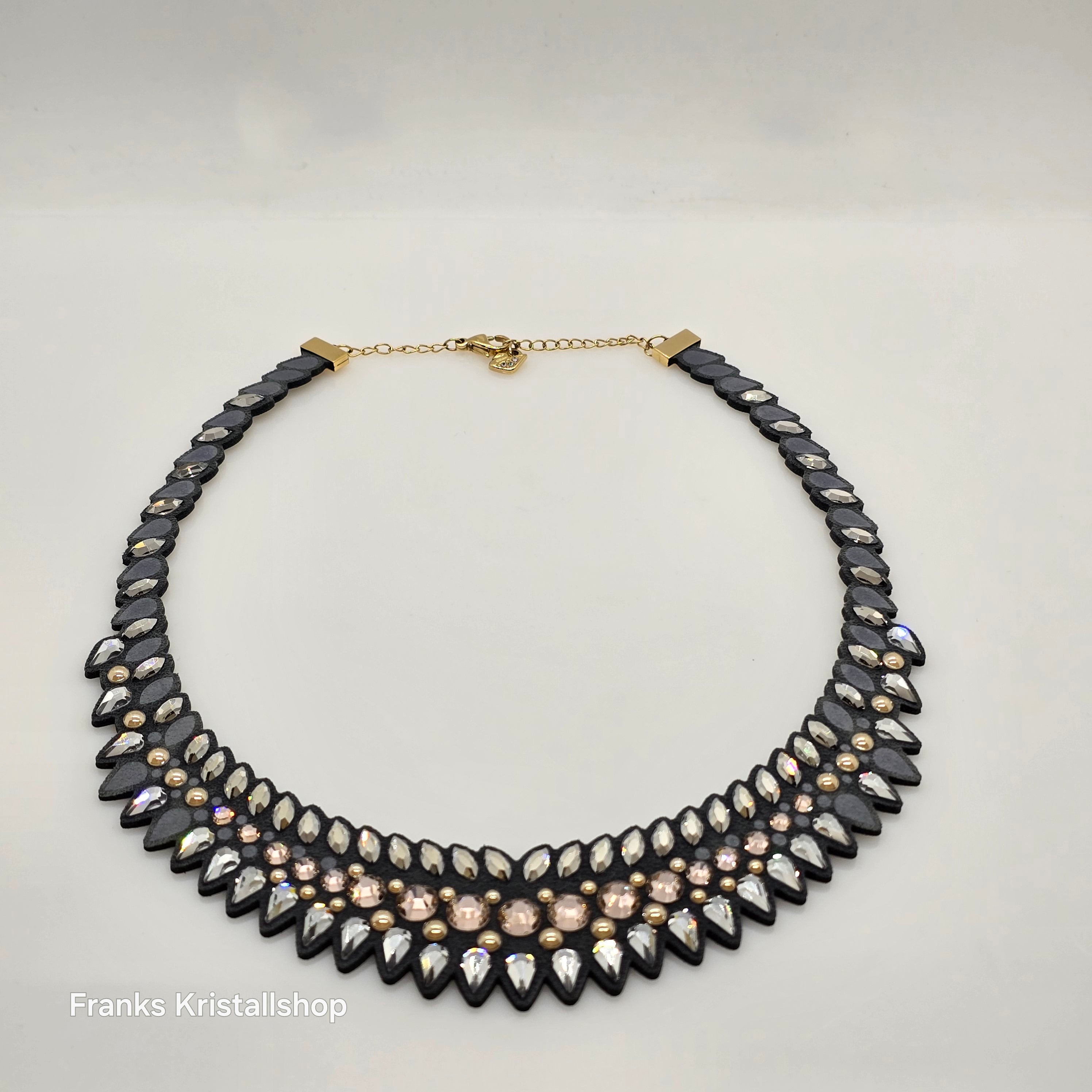 SWAROVSKI Slake Pulse Collier Halskette Grau Gold 5244212
