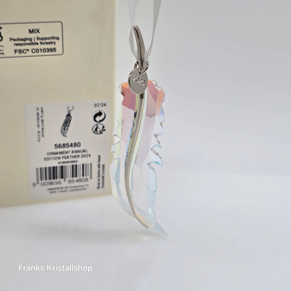 SWAROVSKI SCS Jahresausgabe Feder Ornament 2024 Annual Edition 5685480