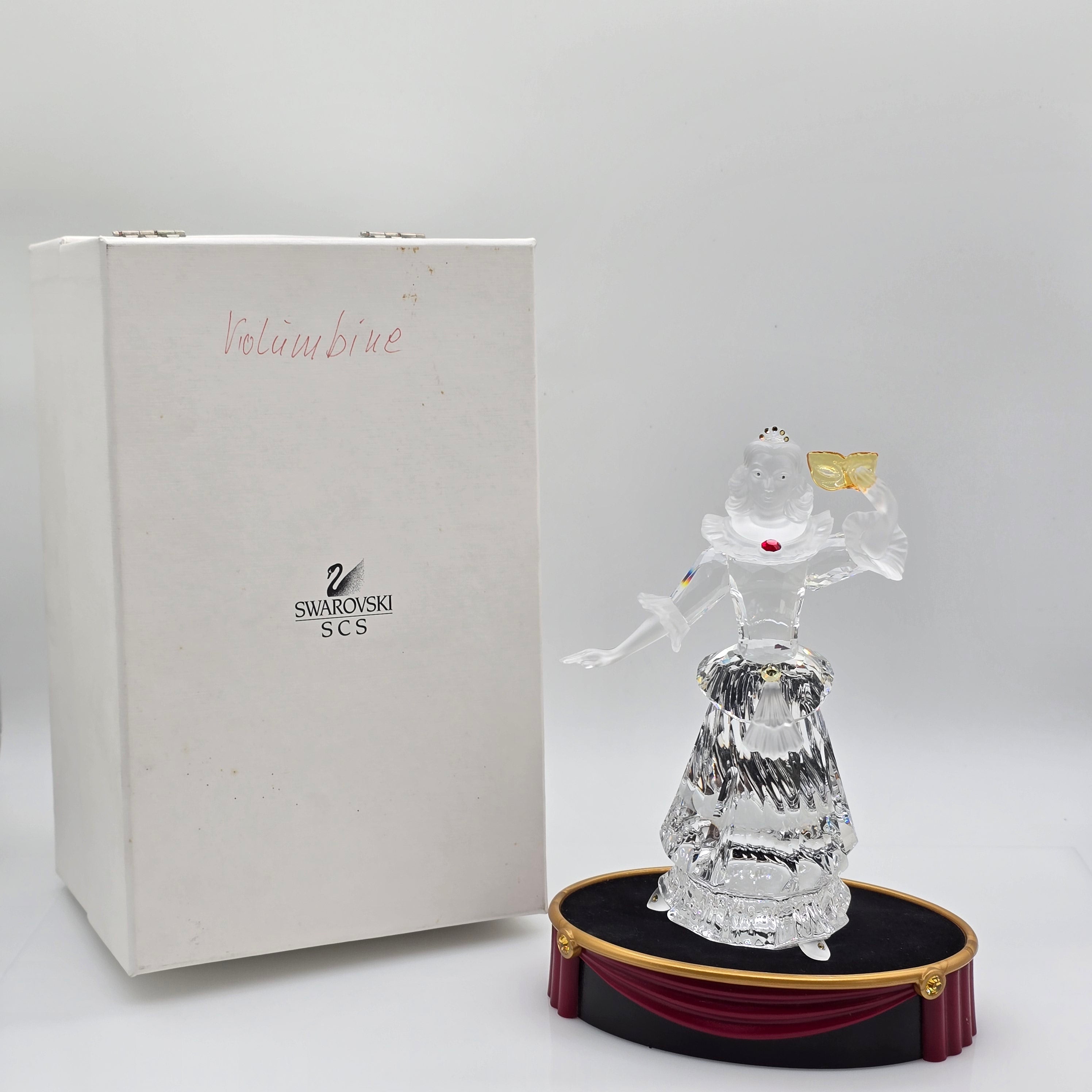 SWAROVSKI SCS Jahresfigur 2000 Columbine mit Gratis-Sockel 242032 oU