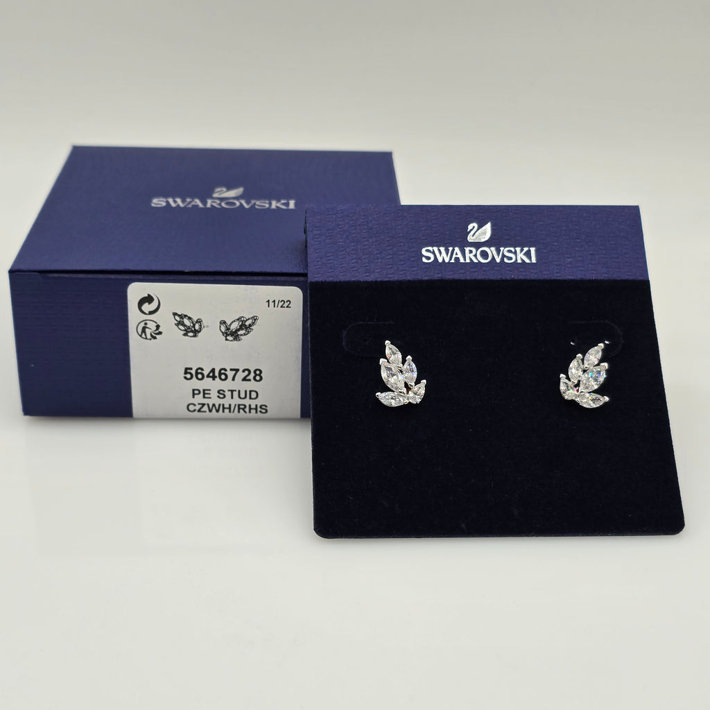 SWAROVSKI Louison Ohrstecker Weiß Rhodiniert 5646728