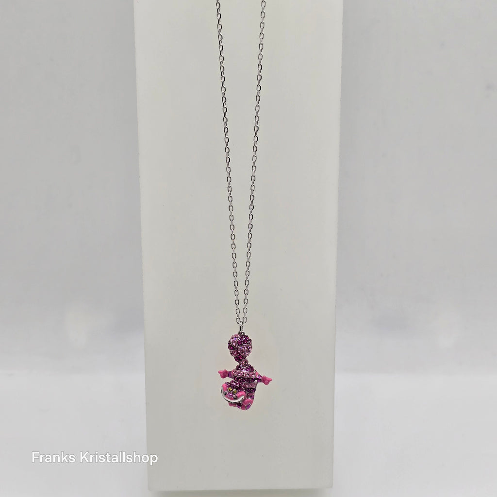 SWAROVSKI Alice in Wonderland Halskette Grinsekatze, Rosa, Rhodiniert 5682809