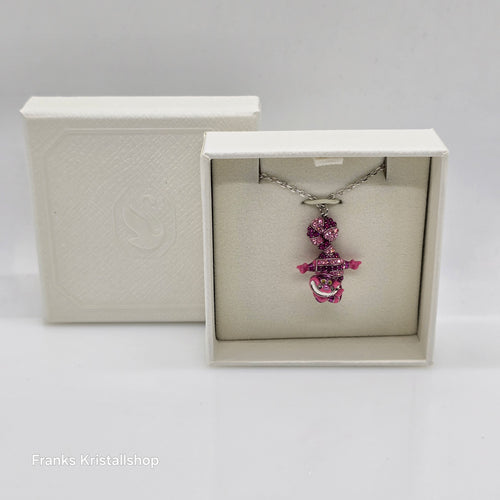 SWAROVSKI Alice in Wonderland Halskette Grinsekatze, Rosa, Rhodiniert 5682809