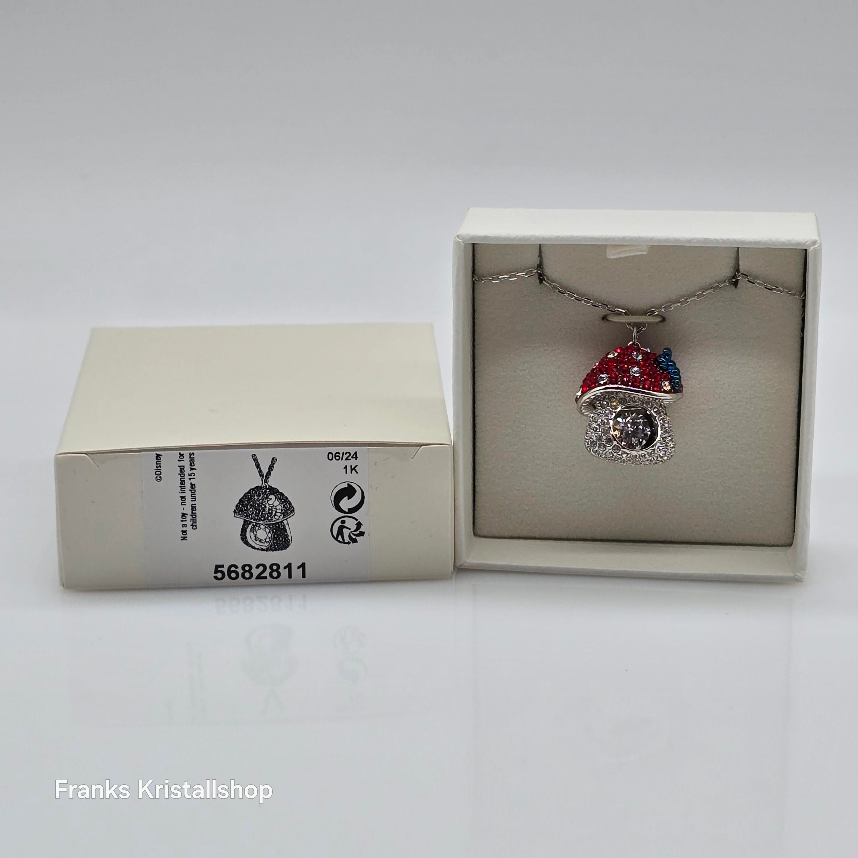 SWAROVSKI Alice in Wonderland Halskette Pilz, Rot Rhodiniert 5682811