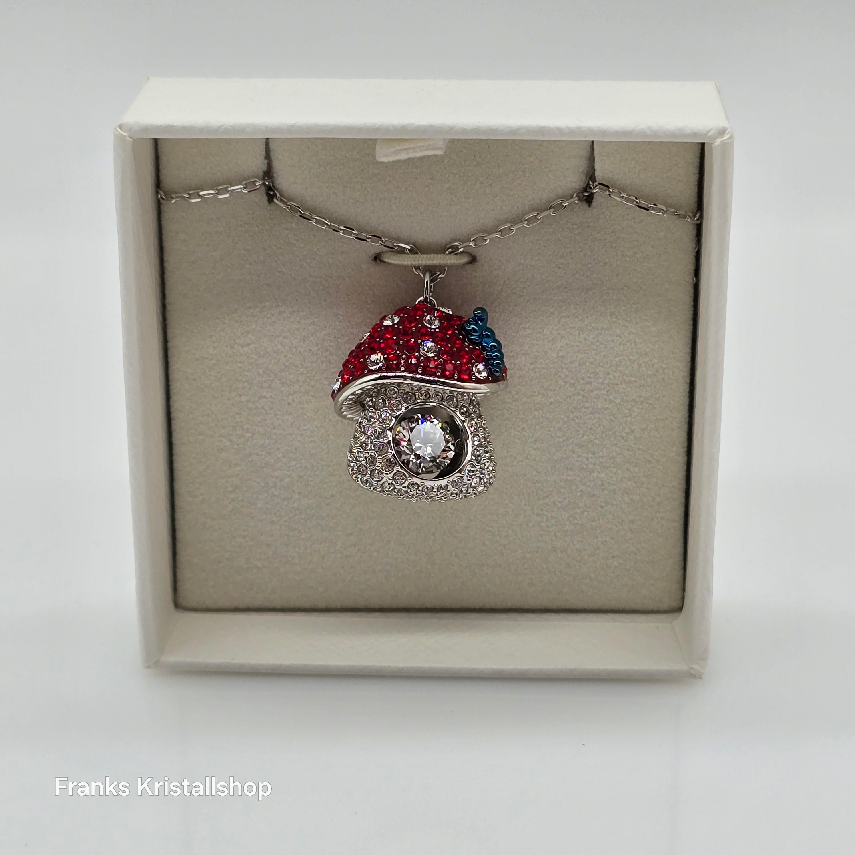SWAROVSKI Alice in Wonderland Halskette Pilz, Rot Rhodiniert 5682811