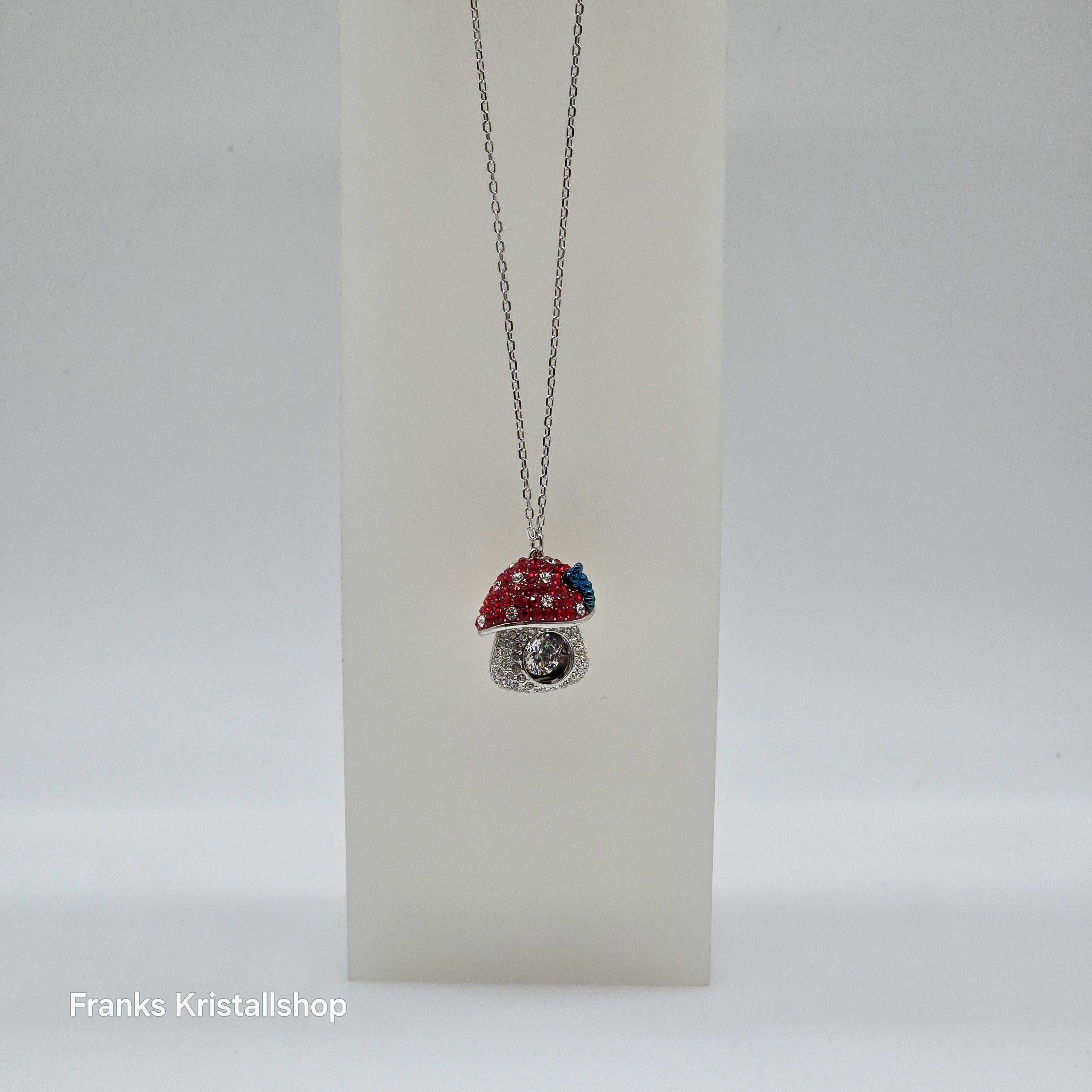 SWAROVSKI Alice in Wonderland Halskette Pilz, Rot Rhodiniert 5682811