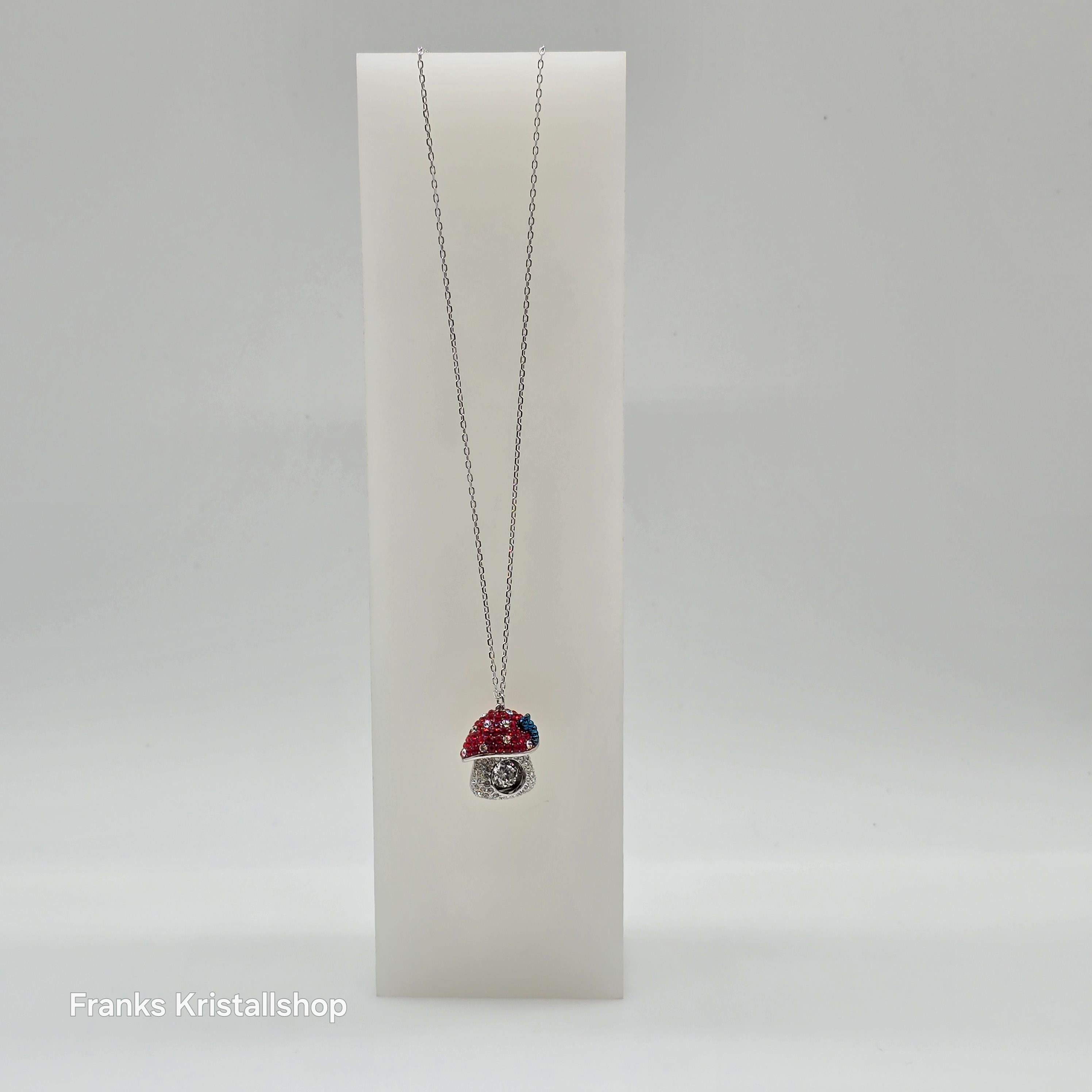 SWAROVSKI Alice in Wonderland Halskette Pilz, Rot Rhodiniert 5682811