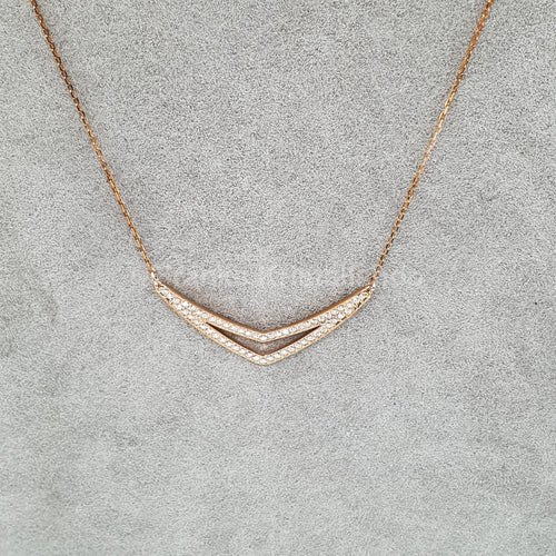 SWAROVSKI Alpha Medium Halskette Kette, Rosévergoldet 5210287