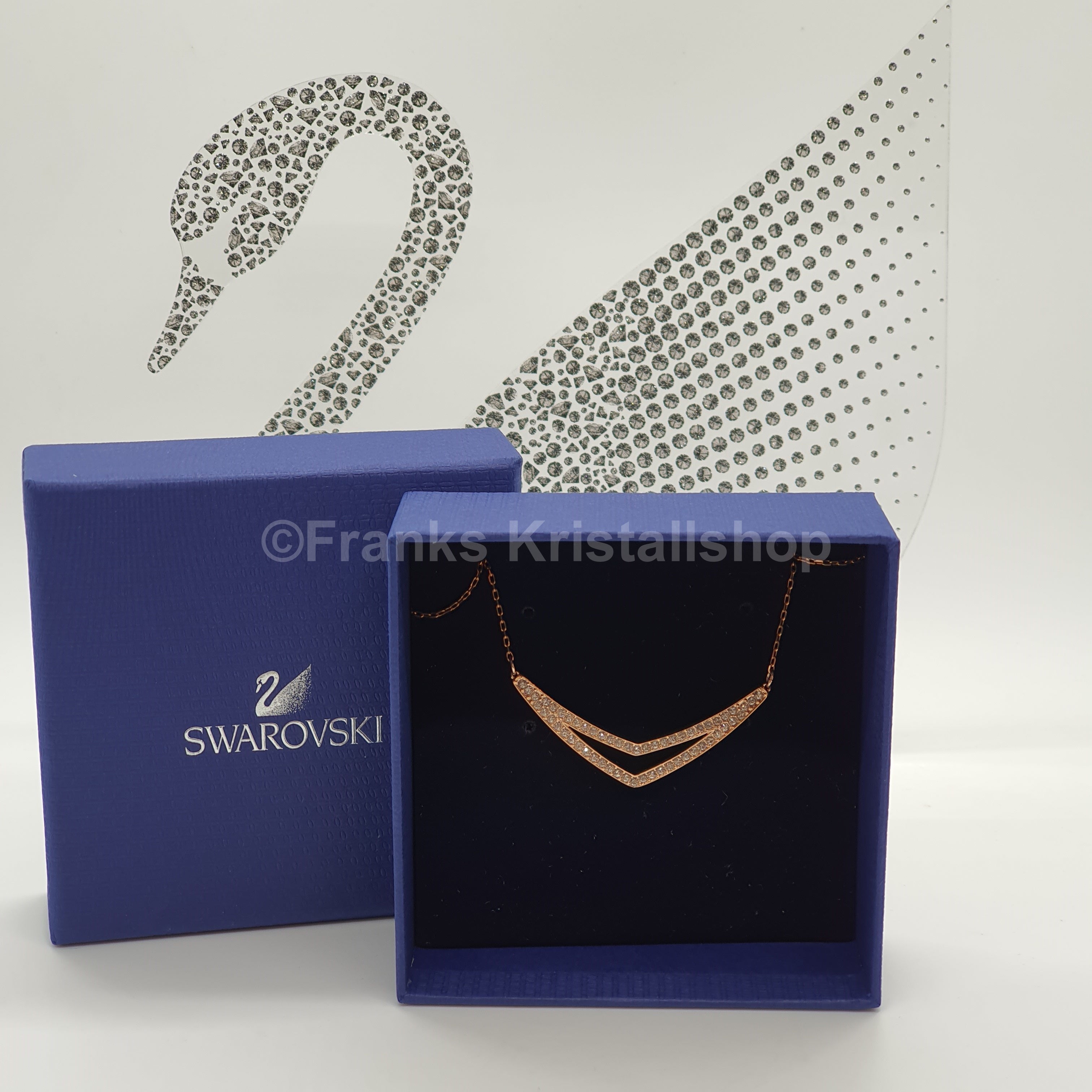 SWAROVSKI Alpha Medium Halskette Kette, Rosévergoldet 5210287