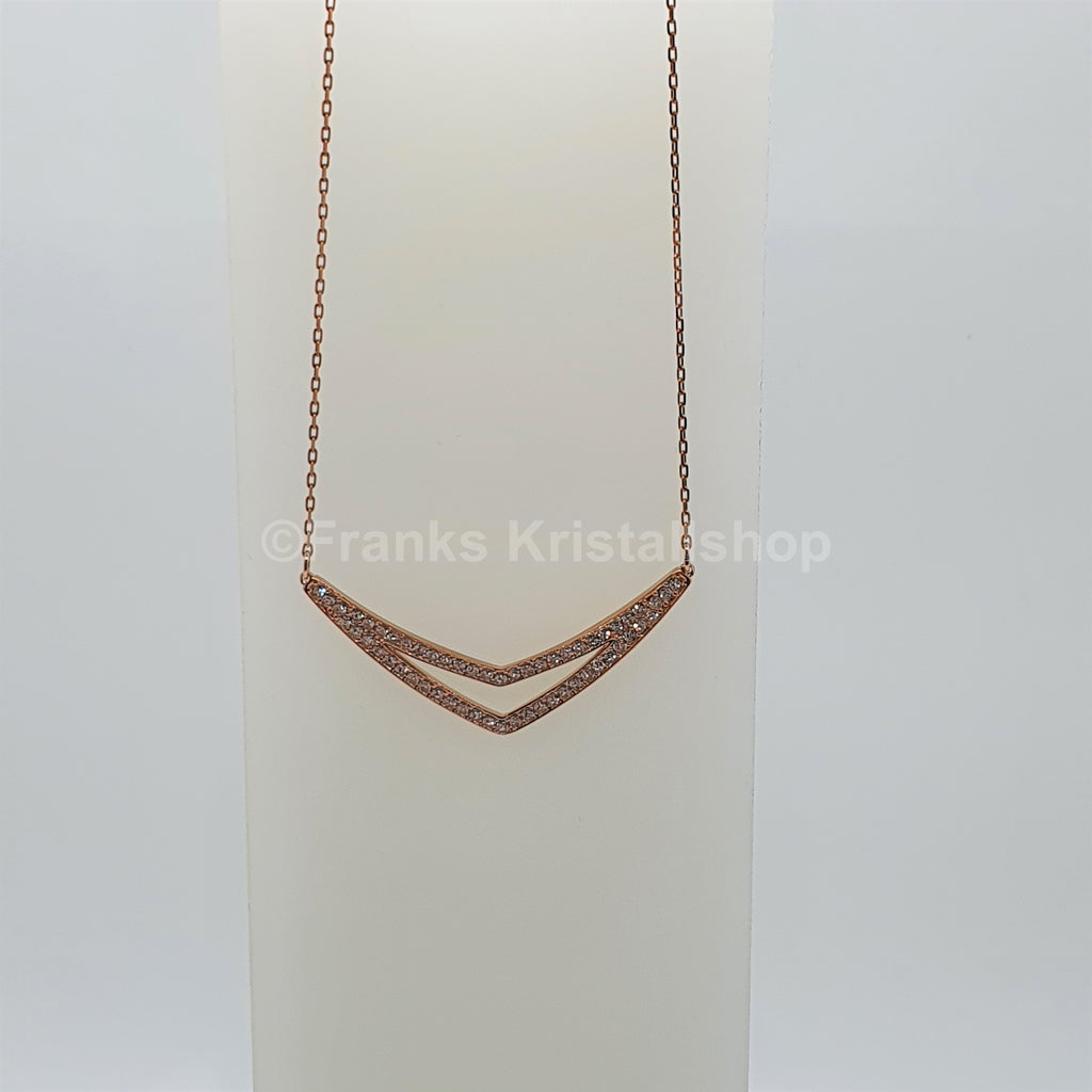 SWAROVSKI Alpha Medium Halskette Kette, Rosévergoldet 5210287