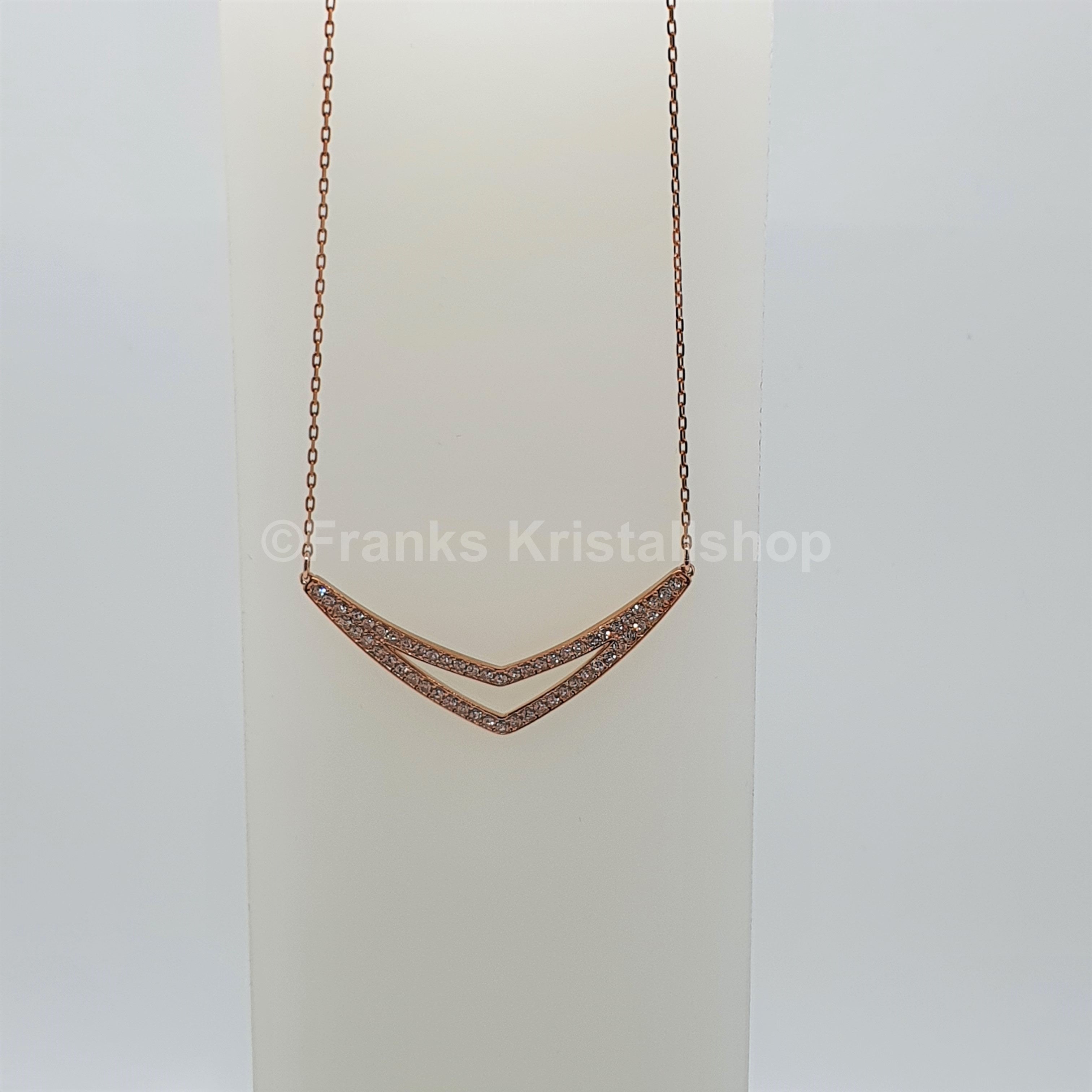 SWAROVSKI Alpha Medium Halskette Kette, Rosévergoldet 5210287