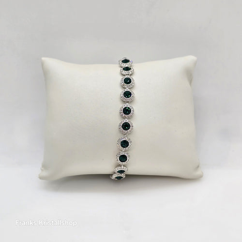 SWAROVSKI Angelic Armband Mittel Grün, Rhodiniert 5646735